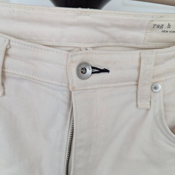 Rang and Bone off-white size 30 jeans Nina high rise - Picture 2 of 15